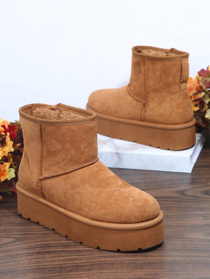 Women's Winter Boots Made (High-Quality Faux Leather)